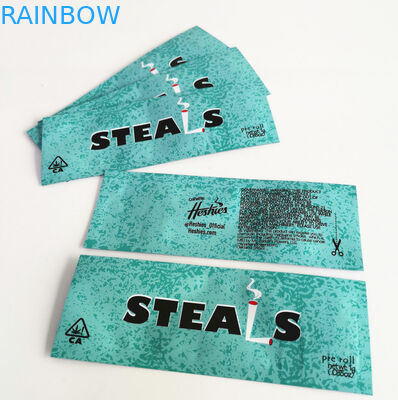 CBD Weed Esrar için Üç Yan Mühür Plastik Torbalar Ambalaj Fermuar Üst Çanta