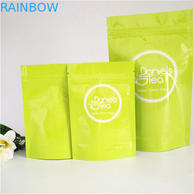 Mat Yüzey Plastik Torbalar Ambalaj, Alüminyum Folyo Çay Paketleme Çantası Özelleştirilmiş