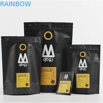 Biyobozunur Stand Up Kahve Torbalar Zayıflama Matcha Yeşil Çay Poşetleri Gravür Baskı