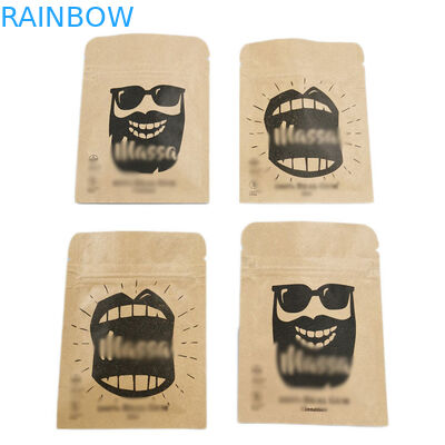 Gıda Ambalaj Stand Up Fermuar Kılıfı Geri Dönüşümlü Plastik Torba Kilitli Somunlar için