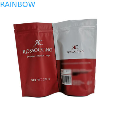 Çevre Dostu Kraft Kağıt Stand Up Kılıfı, 250g Protein Tozu İçin Plastik Torba Stand Up