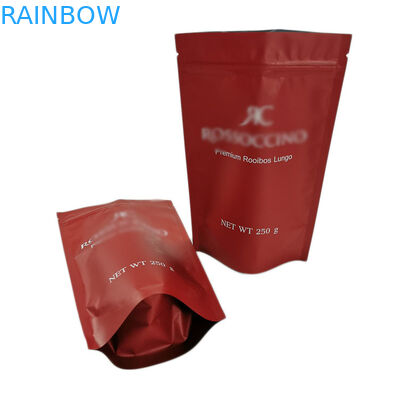 Çevre Dostu Kraft Kağıt Stand Up Kılıfı, 250g Protein Tozu İçin Plastik Torba Stand Up