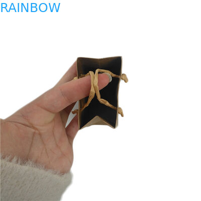 Küçük Özelleştirilmiş Kağıt Torbalar Kulplu Hediyelik Şeker Gıda Ambalajını Stand Up