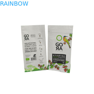 Biyobozunur Plastik Kilitli Gıda Ambalaj Çanta E Fermuar Düz Tabanlı Kahve Ambalaj