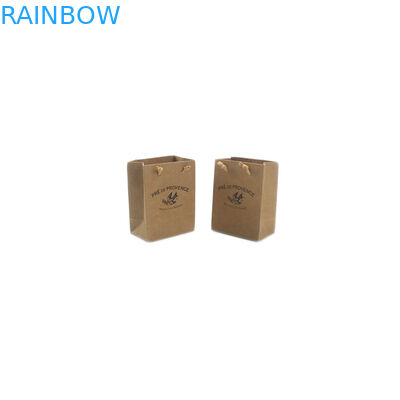 Doypack Stand Up Kılıfı Küçük El Yapımı Kraft Kağıt Torba Saplı Geri Dönüşümlü