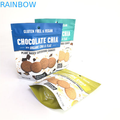 Gıda Ambalajları İçin Biyobozunur Stand Up Fermuar Torbaları Özel Gravür Baskı