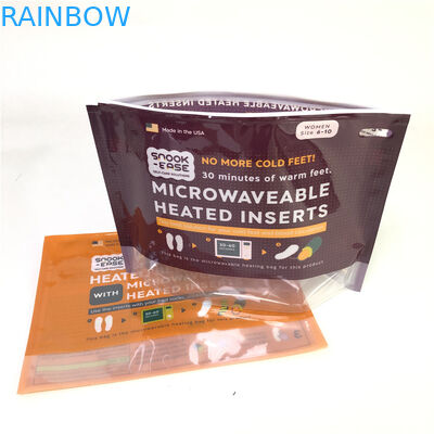 Stand Up Fermuar Mikrodalga Çanta Özel Baskı Biyobozunur 120-180 Mic Kalınlığı