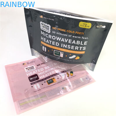 Stand Up Fermuar Mikrodalga Çanta Özel Baskı Biyobozunur 120-180 Mic Kalınlığı