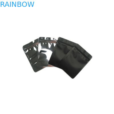 Mat Yüzey Plastik Torbalar Ambalaj Alüminyum Folyo Küçük Fermuarlı Çanta