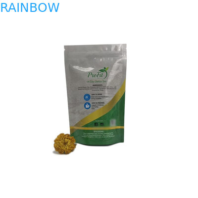 Eko Dostu Çay Poşetleri Ambalaj Kılıfı Çanta Ambalaj Fermuar Kilidi ile Mylar Stand Up