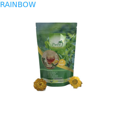 Eko Dostu Çay Poşetleri Ambalaj Kılıfı Çanta Ambalaj Fermuar Kilidi ile Mylar Stand Up