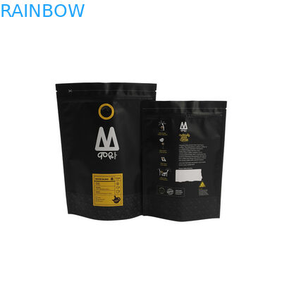 Stand Up Alt Köşebent Çanta Kalay Kravat Kahve Çekirdeği Ambalaj Kılıfı vana Ile özel