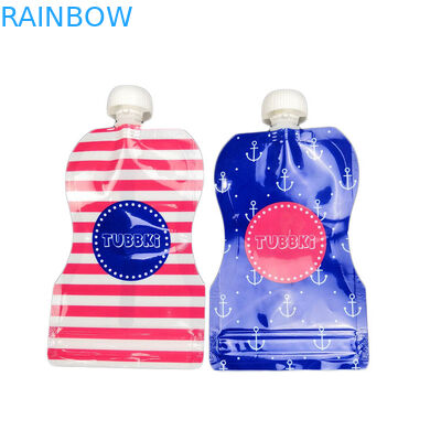 Yeniden Kullanılabilir Emzik Torbaları Ambalaj İçecek İçme Plastik Sıvı Kılıfı Özel Baskılı