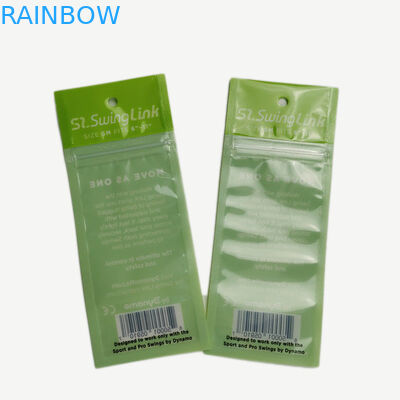 Üç Taraf Mühürlü Tansparent Ön Çanta Sağlık Gıda Sarıcı Fermuar Üst Özelleştirilmiş