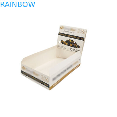 Tam Baskı Kağıt Kutu Ambalaj Özel Karton Sayaç Ekran Standı UV Kaplama