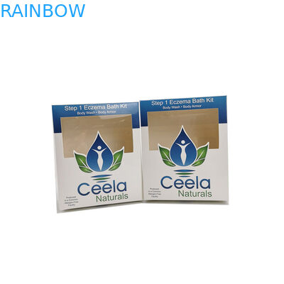 Parlak Beyaz Karton Kağıt Kutu Ambalaj Perakende Cilt Bakımı Vücut Yıkama Uygulaması