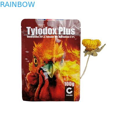 Üç Taraf Sızdırmazlık Alüminyum Folyo Çanta Mat 100g Çay / Tavuk Yemi Pet Ambalaj