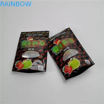 CBD 3 Yan Conta Özel Baskılı Stand Up Torbalar Folyo Ambalaj Torbaları Lamine Malzeme