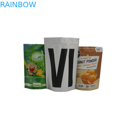 Gıda Sınıfı Stand Up Torbalar Toz Ambalaj Organik Çay Poşetleri Özel Baskılı