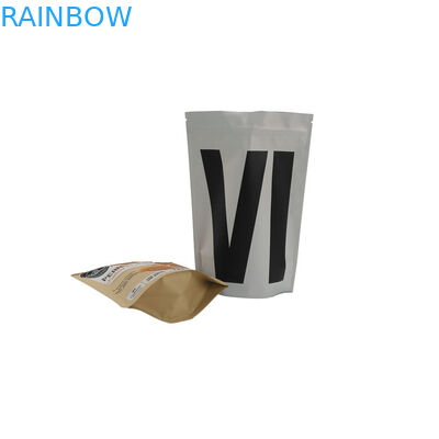 Kilitli Folyo Kılıfı Ambalaj Alüminyum Folyo Gaz Alma Valfi ile Kahve Torbası Stand Up