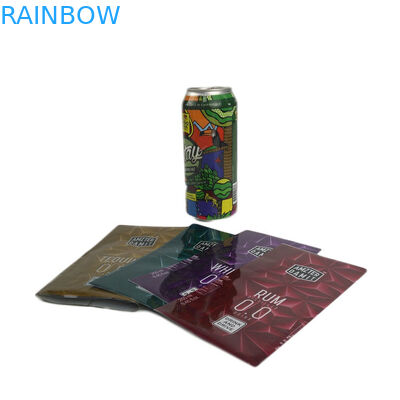 Ofset Baskı Isı Shrink Şişe Etiketleri Pet / Pvc Esnek Özel Tasarım