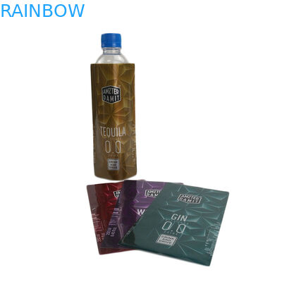 Ofset Baskı Isı Shrink Şişe Etiketleri Pet / Pvc Esnek Özel Tasarım