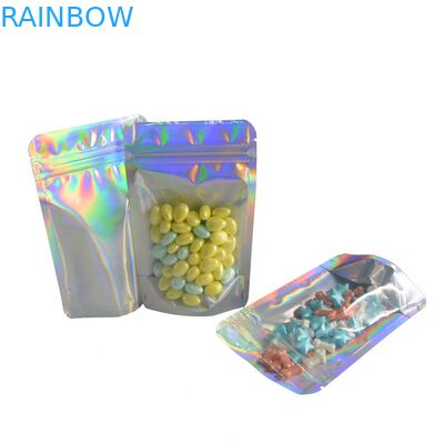 Kilitli Üç Taraflı Mühür Snack Gıda Ambalaj Torbaları Laminasyon Plastik Malzeme