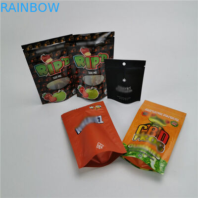 Mat Temizle Stand Up Kılıfı Ambalaj, Koku Korumalı Çocuk Dayanıklı Çanta Fermuar Üst