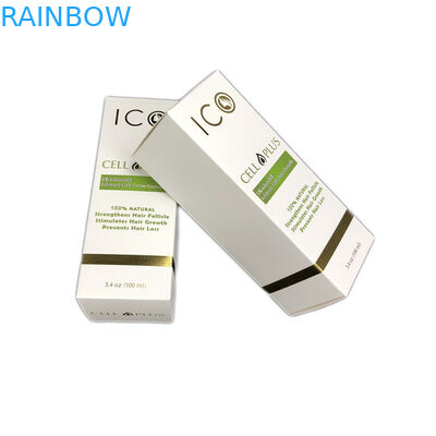 Beyaz Karton Kozmetik Sıcak Damgalama Kağıt Kutu Ambalaj