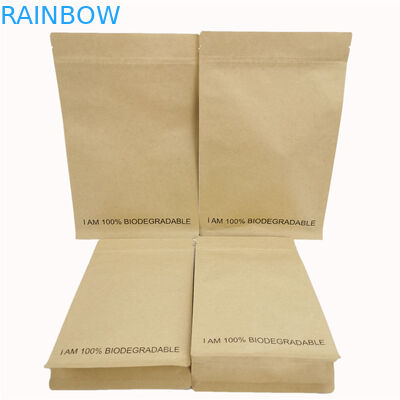 Yeniden Kapanabilir Fermuar Gıda sınıfı Vmpet Özelleştirilmiş Kağıt Torbalar