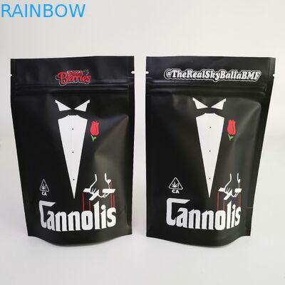 Alüminyum Folyo Ot Çerez CBD 3x4 Stand Up Fermuarlı Çanta