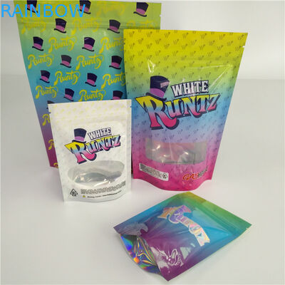 CBD Ot Stand Up Gravür Baskı Plastik Torbalar Ambalaj