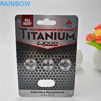 CMYK Renk Özelleştirilmiş Plastik Hap Kağıt Ambalaj Kartı