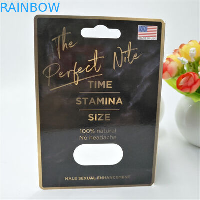 CMYK Renk Özelleştirilmiş Plastik Hap Kağıt Ambalaj Kartı