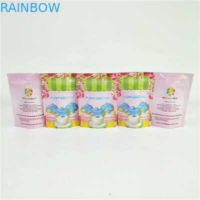 3.5g Çerezler Çanta Küçük Boy Kilitli Şeffaf Tabanlı Kese Standı