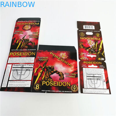 Gergedan 69 erkek geliştirmeleri cinsel hap paketleme 3d kart kapsül blister ekran