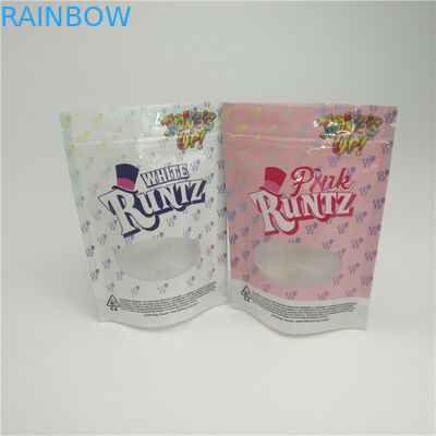 Koku Geçirmez Bitkisel Ambalaj Çanta Kenevir CBD Chill Sakızlı Ambalaj Için Pencere Ile Kilitli Torba