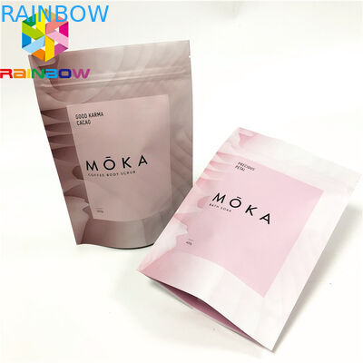 Gözyaşı çentikli kilitli gövde fırçalama torbaları ile özel baskılı stand up torbalar