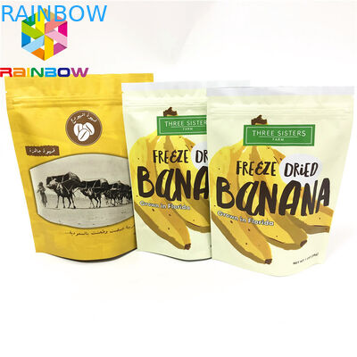 Gözyaşı çentikli kilitli gövde fırçalama torbaları ile özel baskılı stand up torbalar