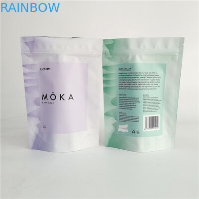 İçinde Folyo ile Banyo Tuzu için Kilitli Torba Vücut Ovma Ambalaj Çanta Stand Up