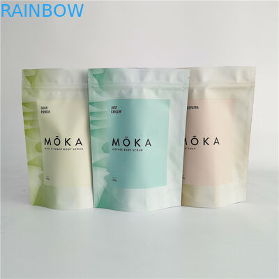 İçinde Folyo ile Banyo Tuzu için Kilitli Torba Vücut Ovma Ambalaj Çanta Stand Up