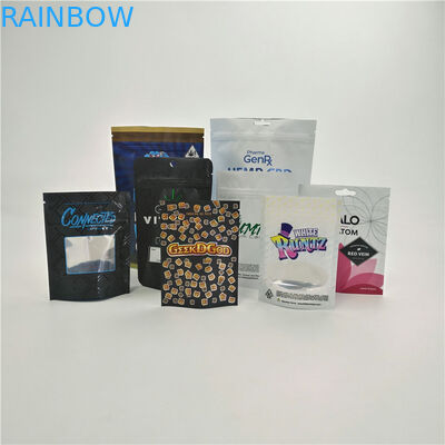 Örnek ücretsiz özelleştirilmiş çocuk geçirmez CBD çanta runtz orman çerezleri tıp kılıfı ile pencere