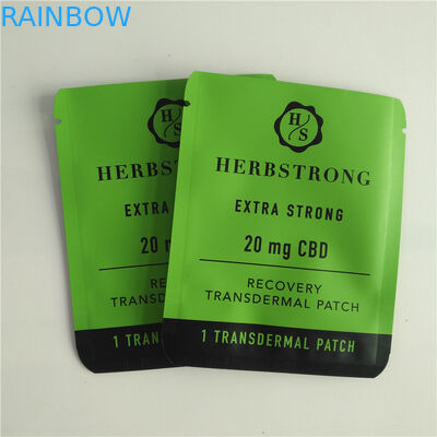 20mg Koku Korumalı Mylar Çanta Küçük CBD Sakızları Poşet Kenevir Ambalajı Toz İçin Geri Dönüşümlü Hap Ambalaj Torbaları