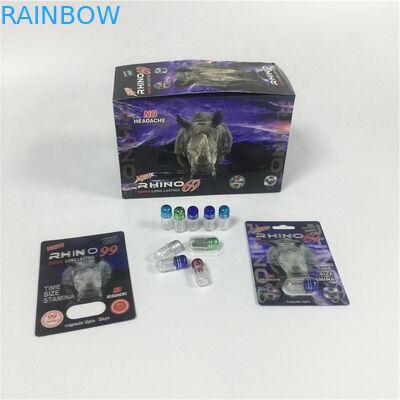 Erkek Artırıcı Hapları Ambalaj Kartı Siyah Mamba Burro Haplar İçin Altın Kapsül Şişe ile 30000 Kağıt Blister Kartı