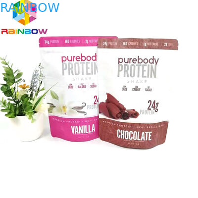 Yeniden kullanılabilir dik duran kese, kilitli gıda saklama ambalajı fermuarlı kese düz tip baskılı çantalar