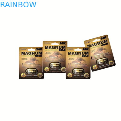 Erkek Geliştirme Hapları veya Gergedan Hapları için Özel Tasarım Blister Kart Ambalajı plastik blister ambalajı