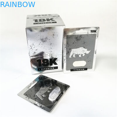 Özel baskılı kağıt kartlarını görüntüle erkek artırıcılar cinsel performansı kırmızı Poseidon kart kutusu