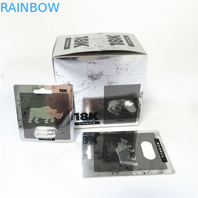 Özel baskılı kağıt kartlarını görüntüle erkek artırıcılar cinsel performansı kırmızı Poseidon kart kutusu