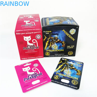 Özel baskı spot UV şehvetli geliştirme kağıt kartı pembe kedi ambalaj kağıdı ekran kutusu