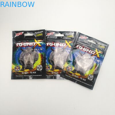 Besin Takviyesi% 90 Bitkisel Özlü Toz Hapları Adam Ambalaj Rhino için Uzun Süreli Kapsüller